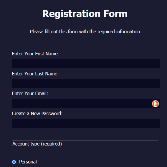 Registration Form